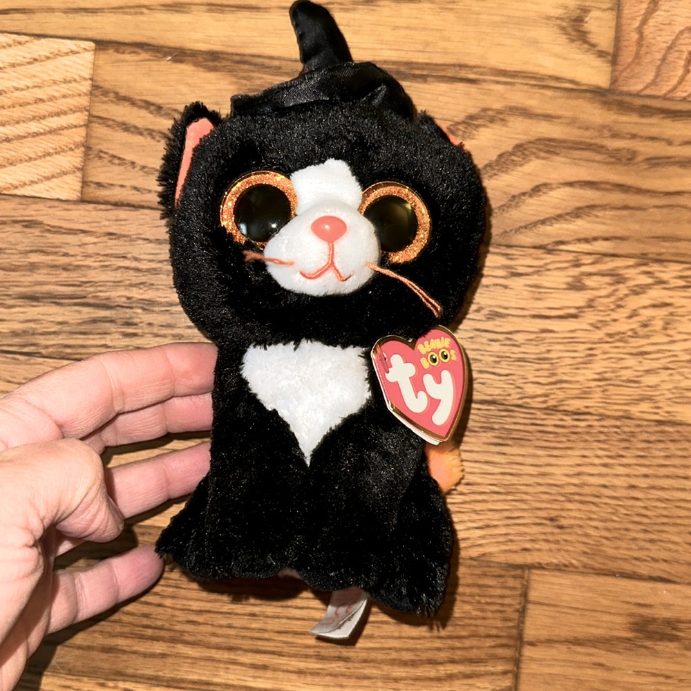 Ty Beanie Boos Witchie cat  Halloween plush toy collectible